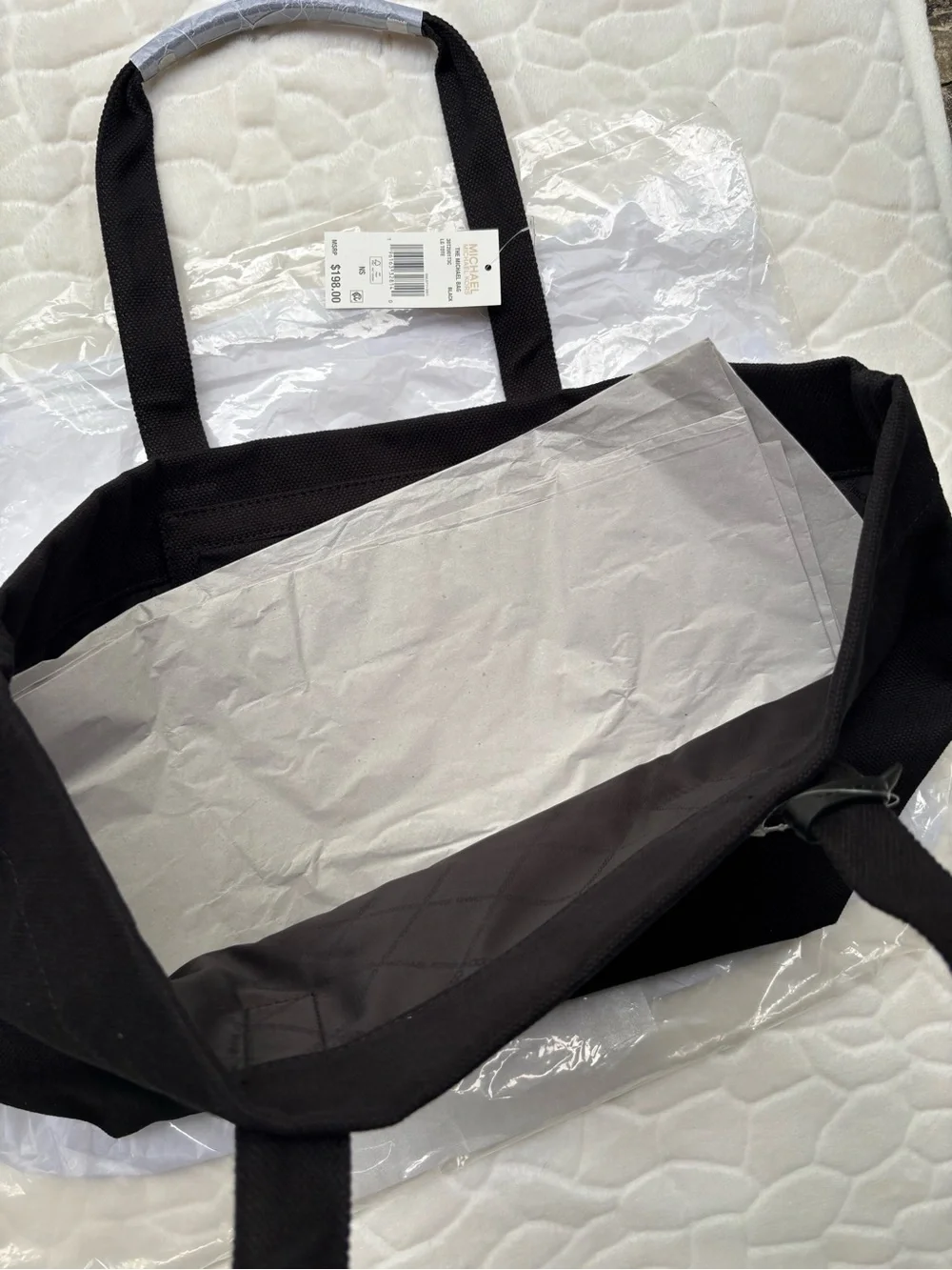 Michael Kors Rainbow Logo Large Embellished Black Canvas Tote bag